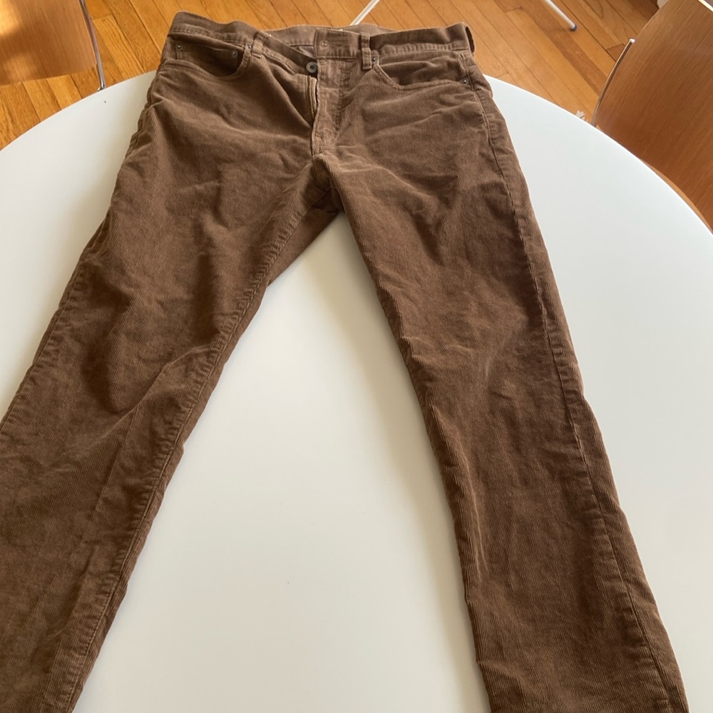 J. Crew 770 Straight fit pant in corduroy, peanut khaki, 32x32